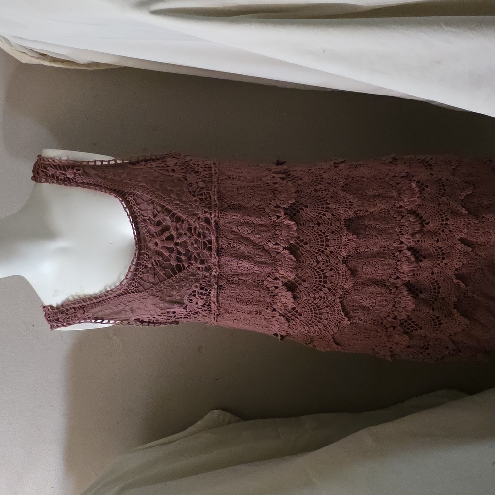 Staring at Stars Mauve Crochet Top